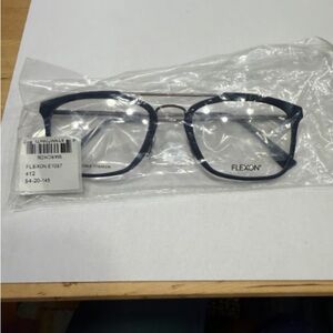 Flexon Blue and Silver Eyeglasses